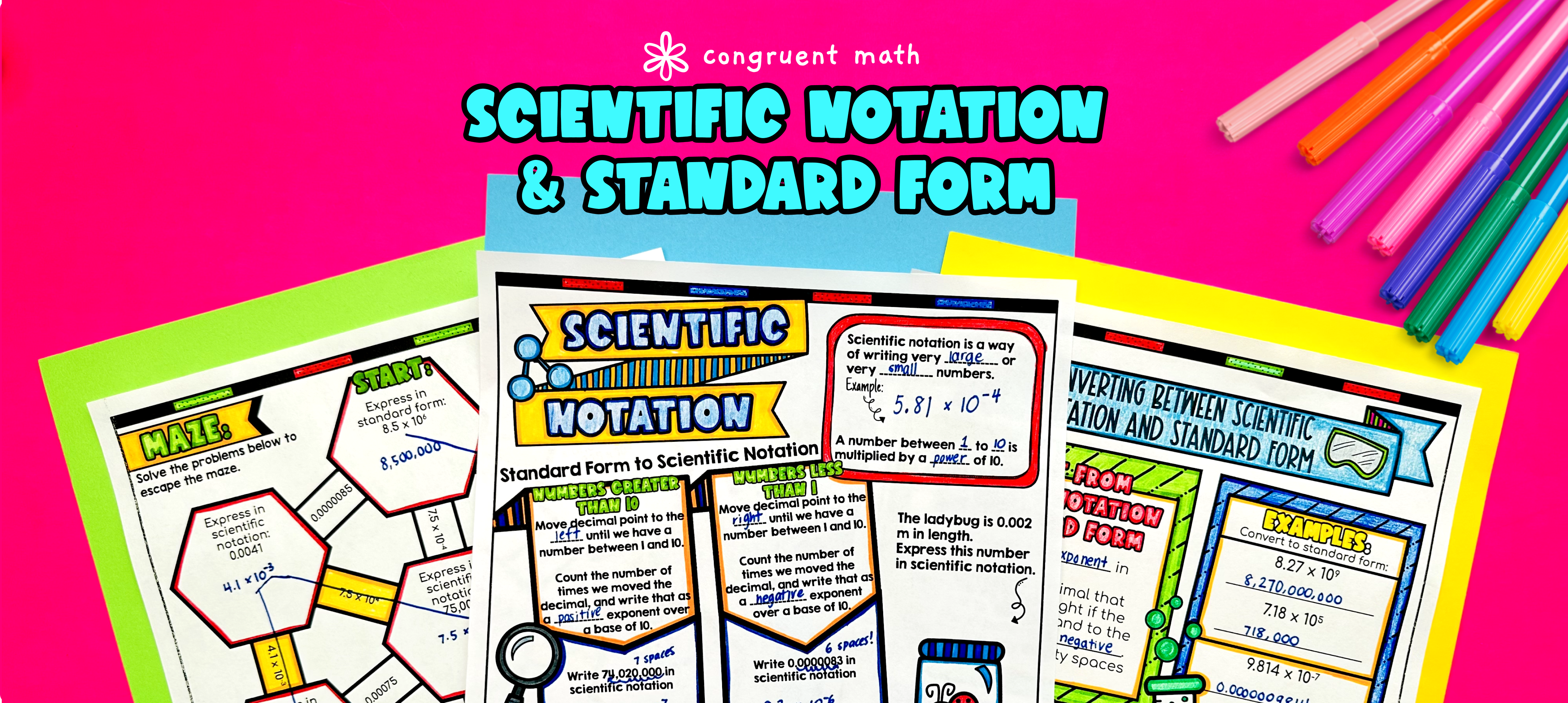 Converting Between Scientific Notation and Standard Form Lesson Plan