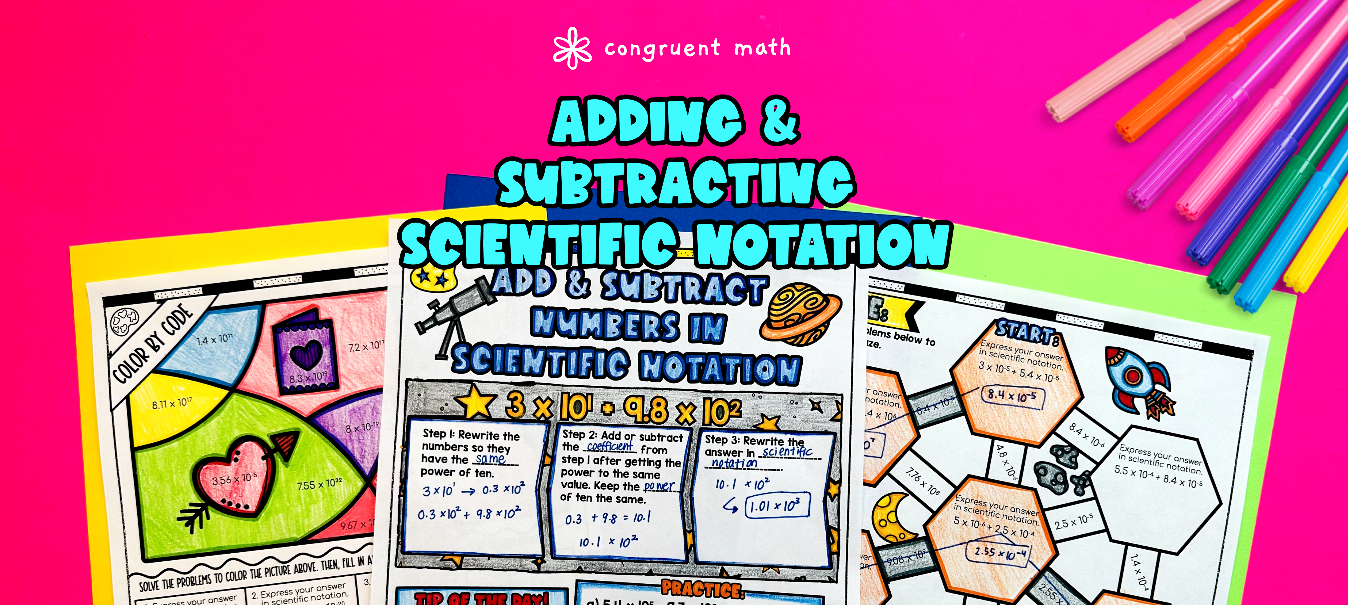 Adding and Subtracting Scientific Notations Lesson Plan