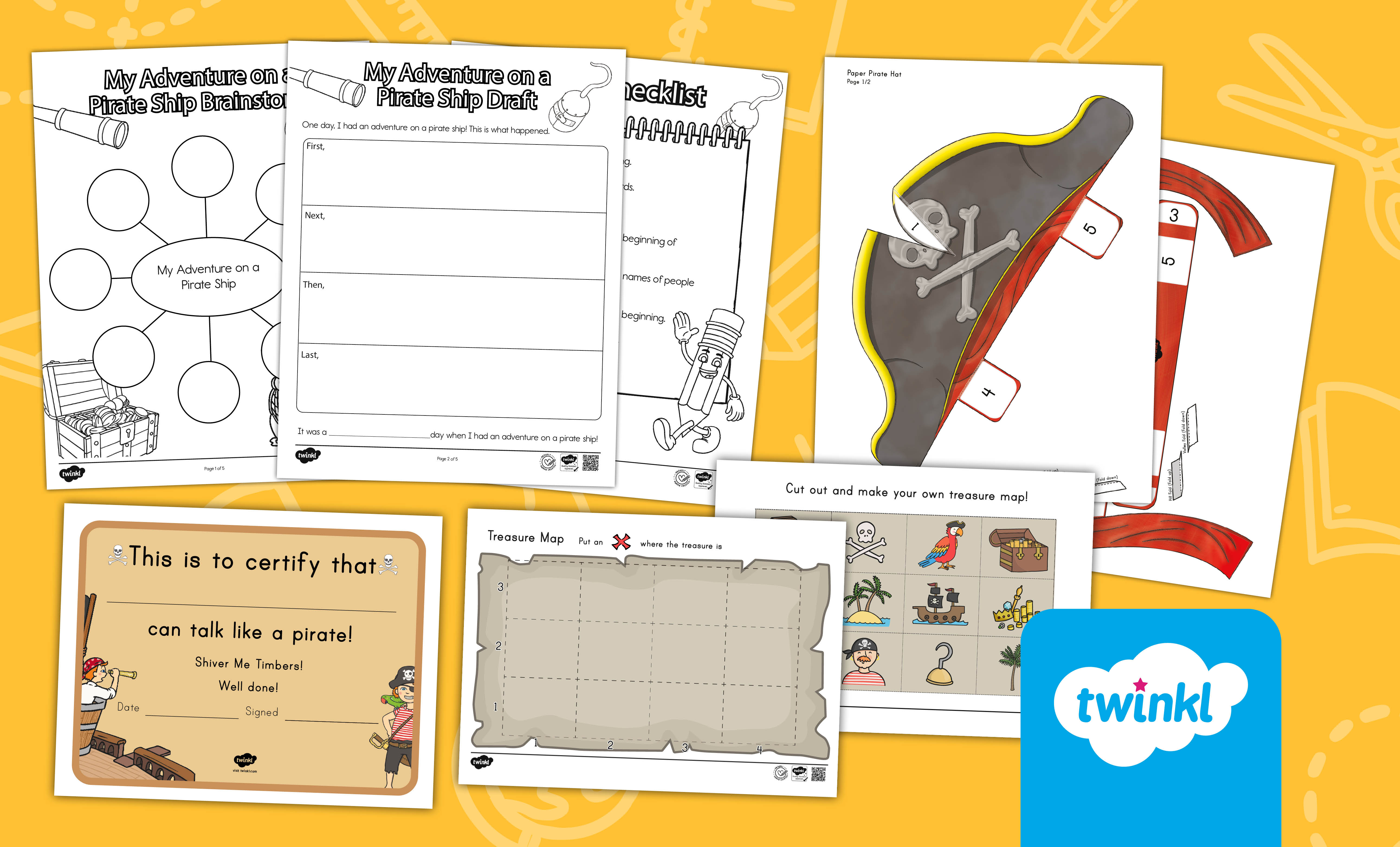 Pirate Activities for K-2nd Grade